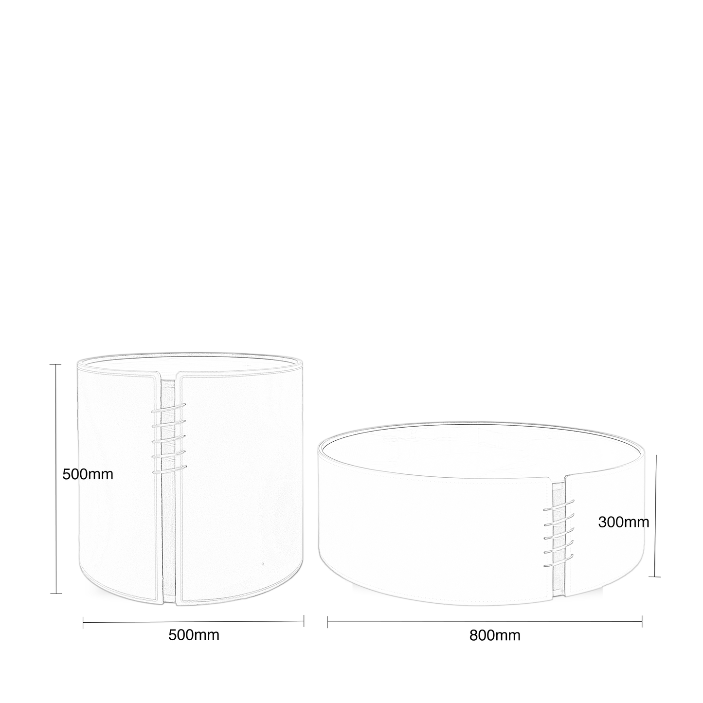 Cuir Leather Coffee Table