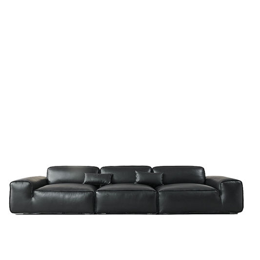 Doux Leather Modular Sofa 3.55m Sale