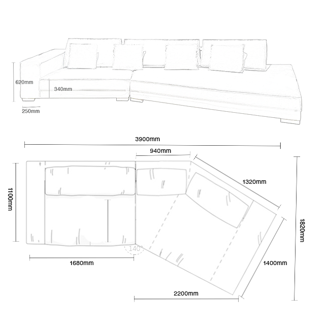 Samarcande Sofa 3.9m Demo Sale