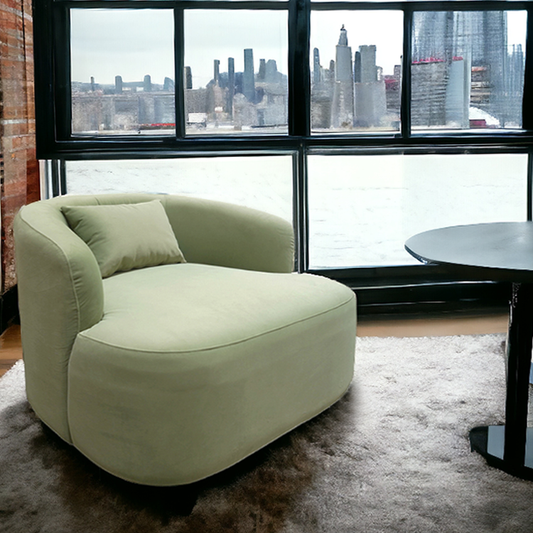 Nindot Velvet Fabric Arm Chair Sale