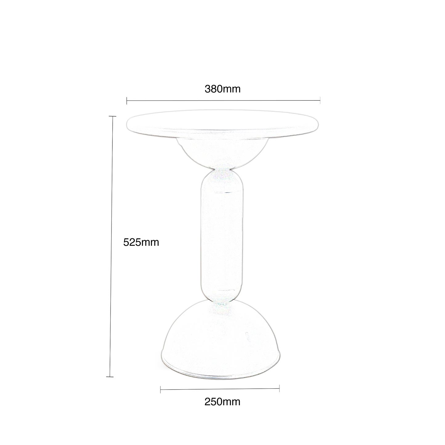 Cilindro Steel Side Table Sale