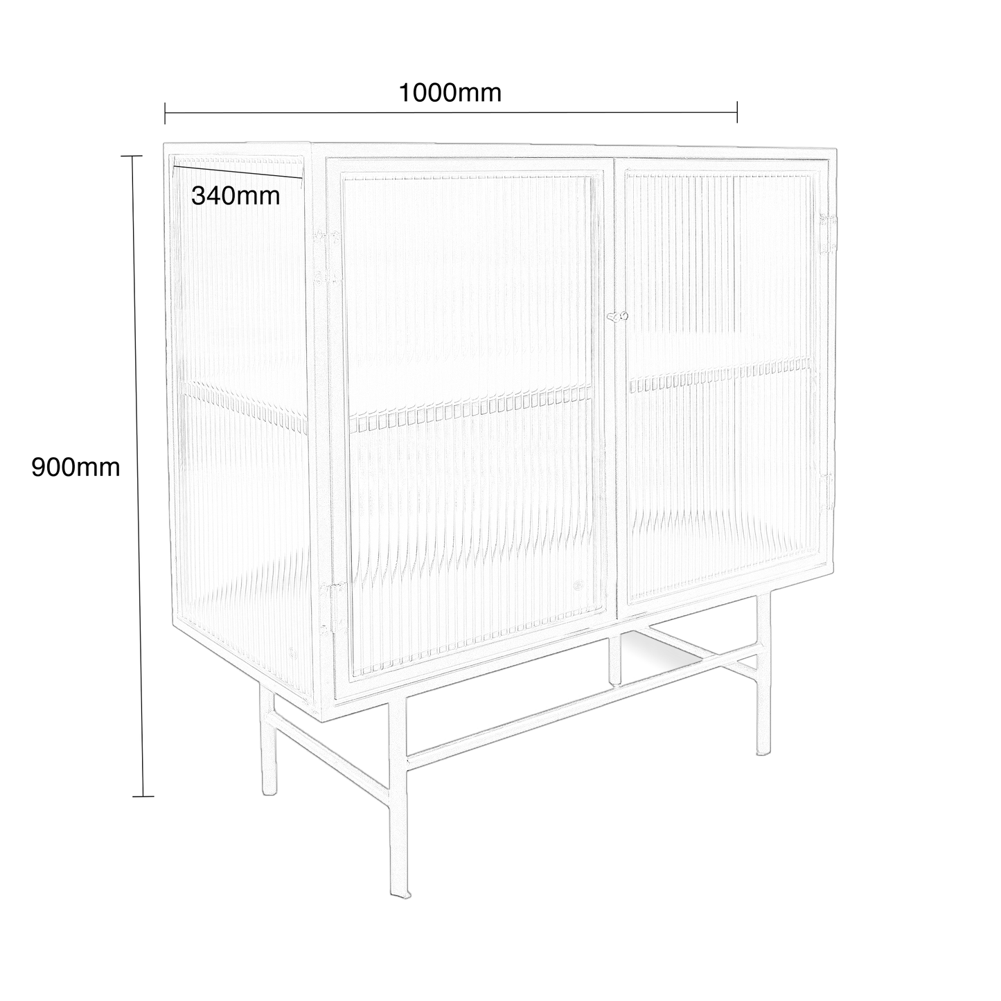 Estructura Glass Sideboard
