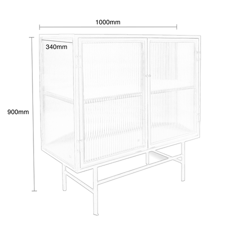 Estructura Glass Sideboard