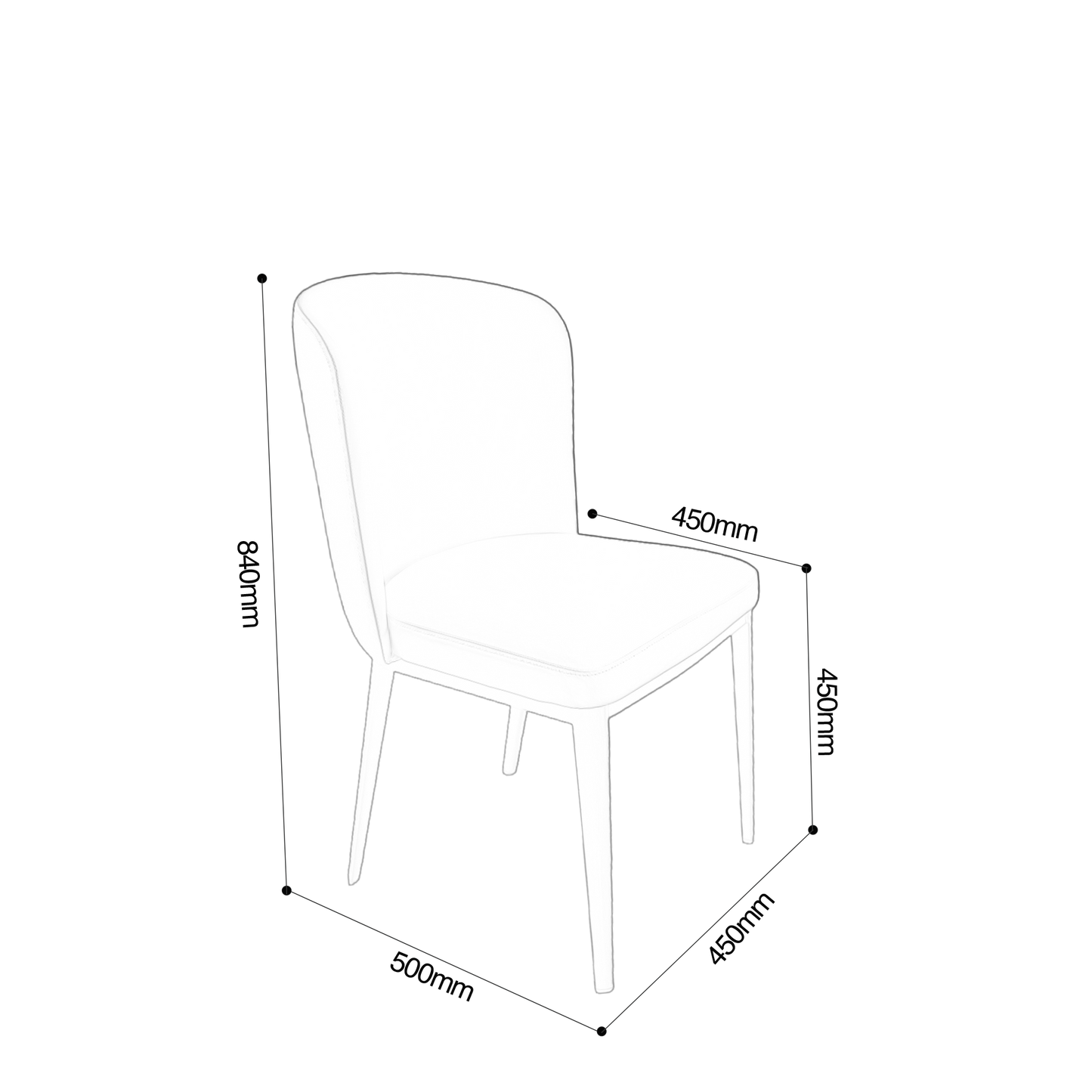 Bež Dining Chair