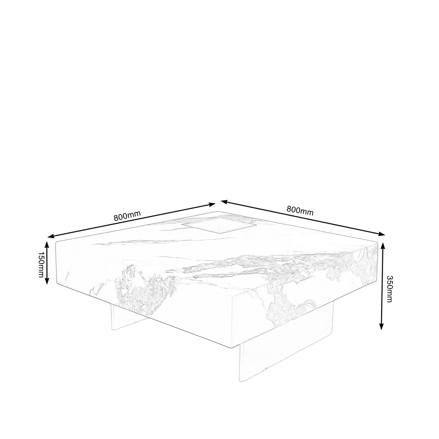 Monolith Marble Coffee Table Sale
