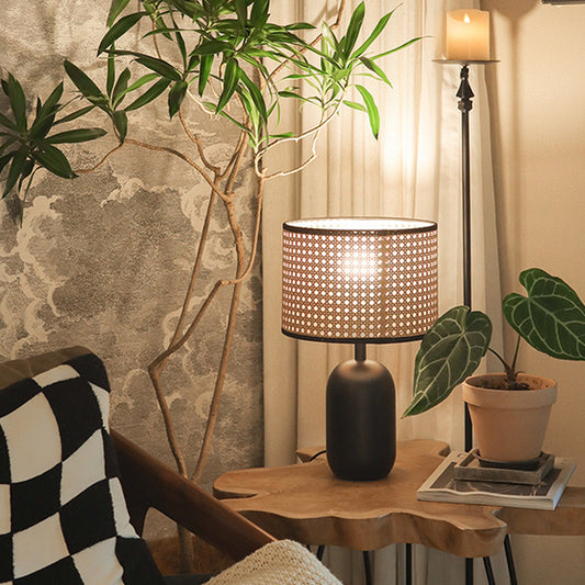 Ruban Ratten Table Lamp