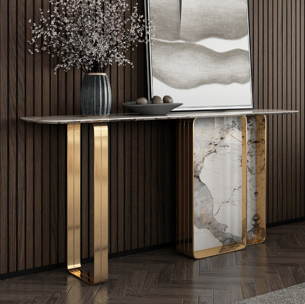 Boucle Sintered Stone Console