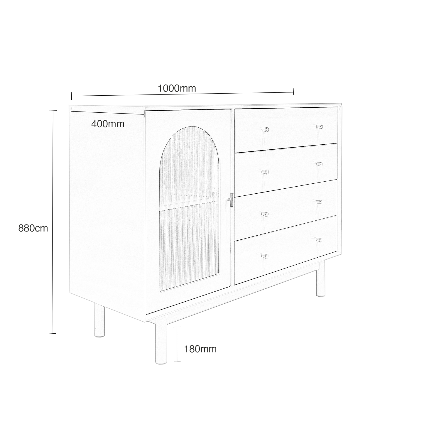 Nabuck Sideboard