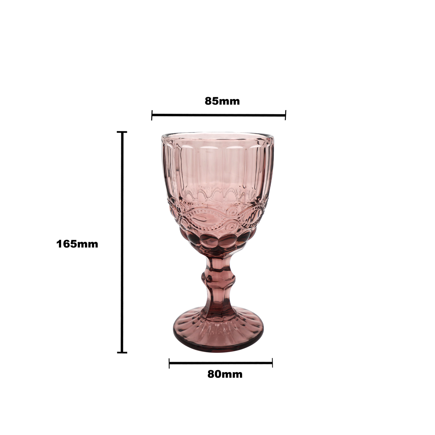 Faubourg Embossed Wine Glass - 310ml