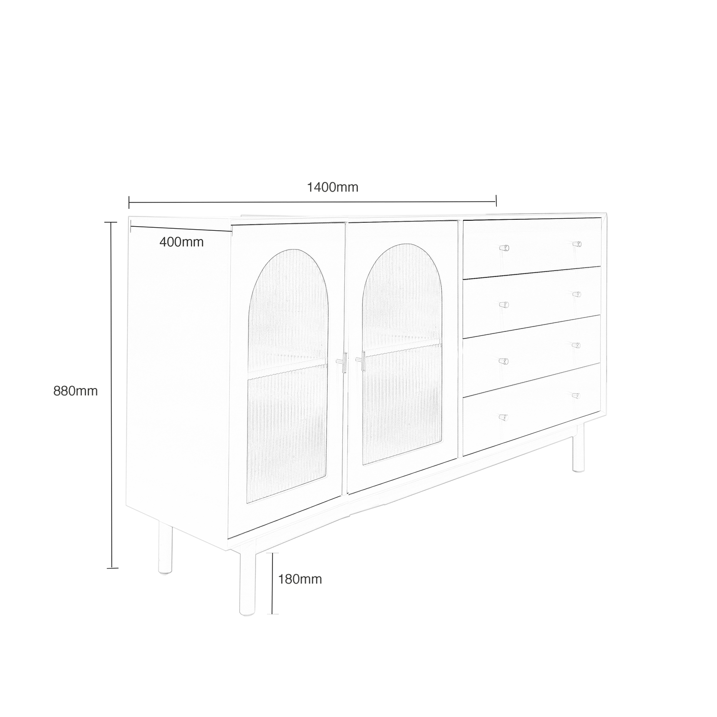 Nabuck Sideboard
