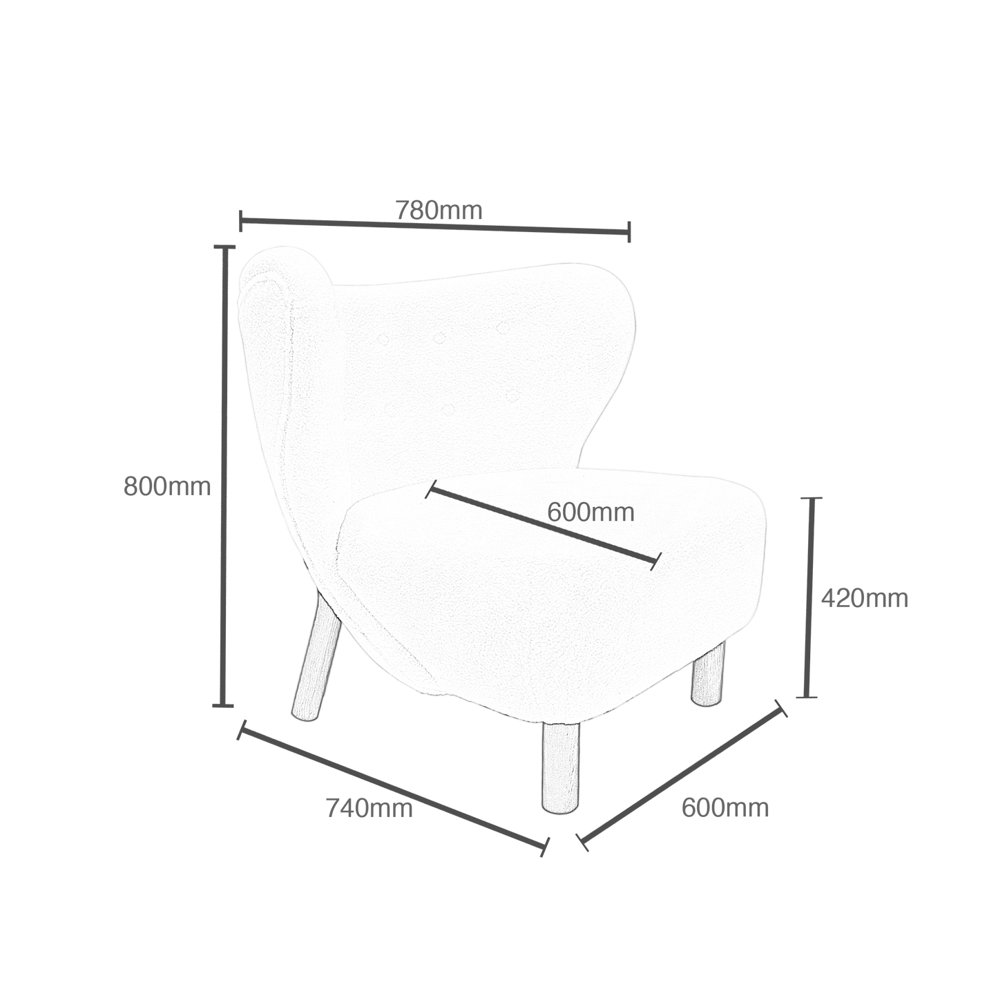 Paris Summer Plush Arm Chair