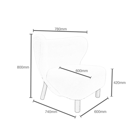 Paris Summer Plush Arm Chair