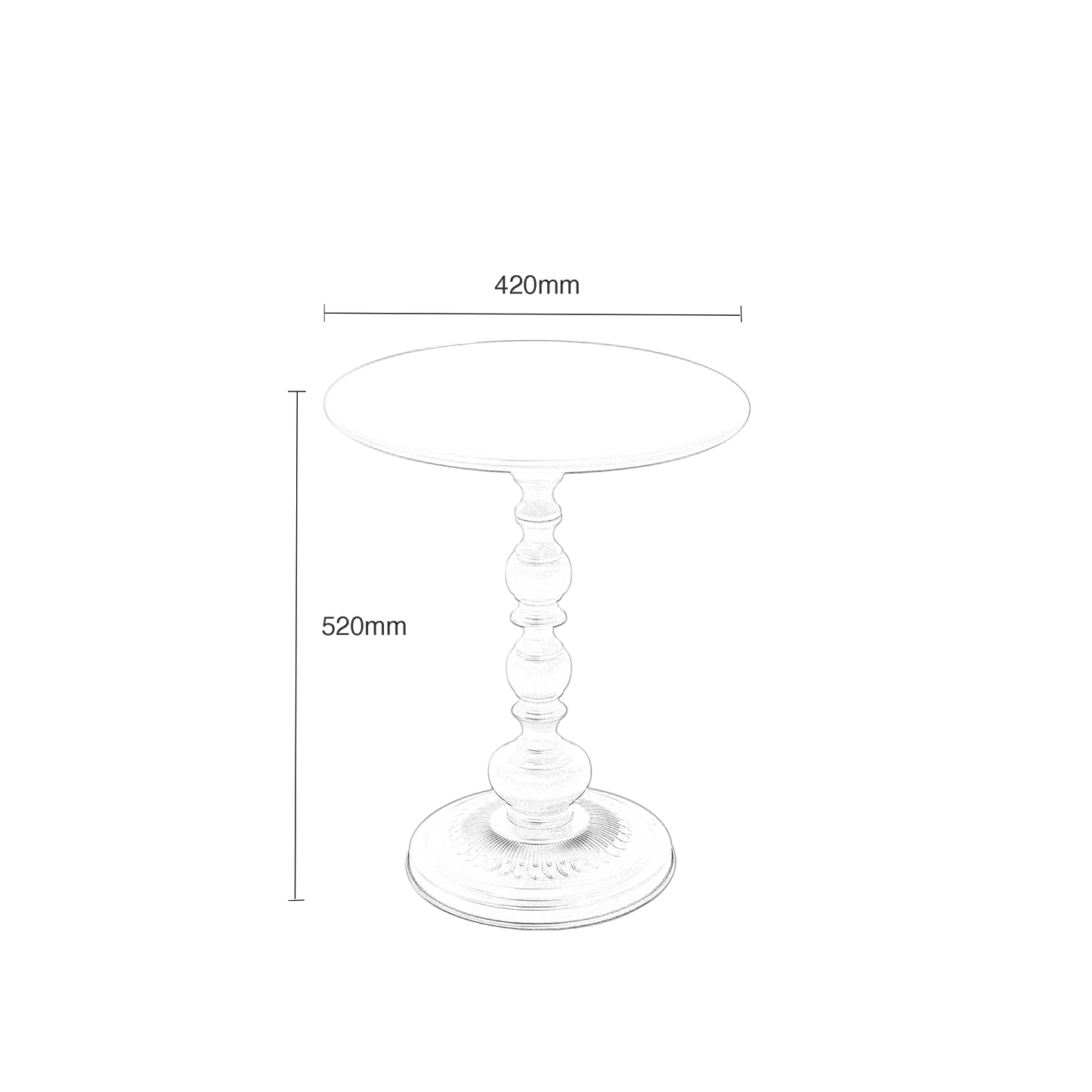 Quinn Metal Side Table