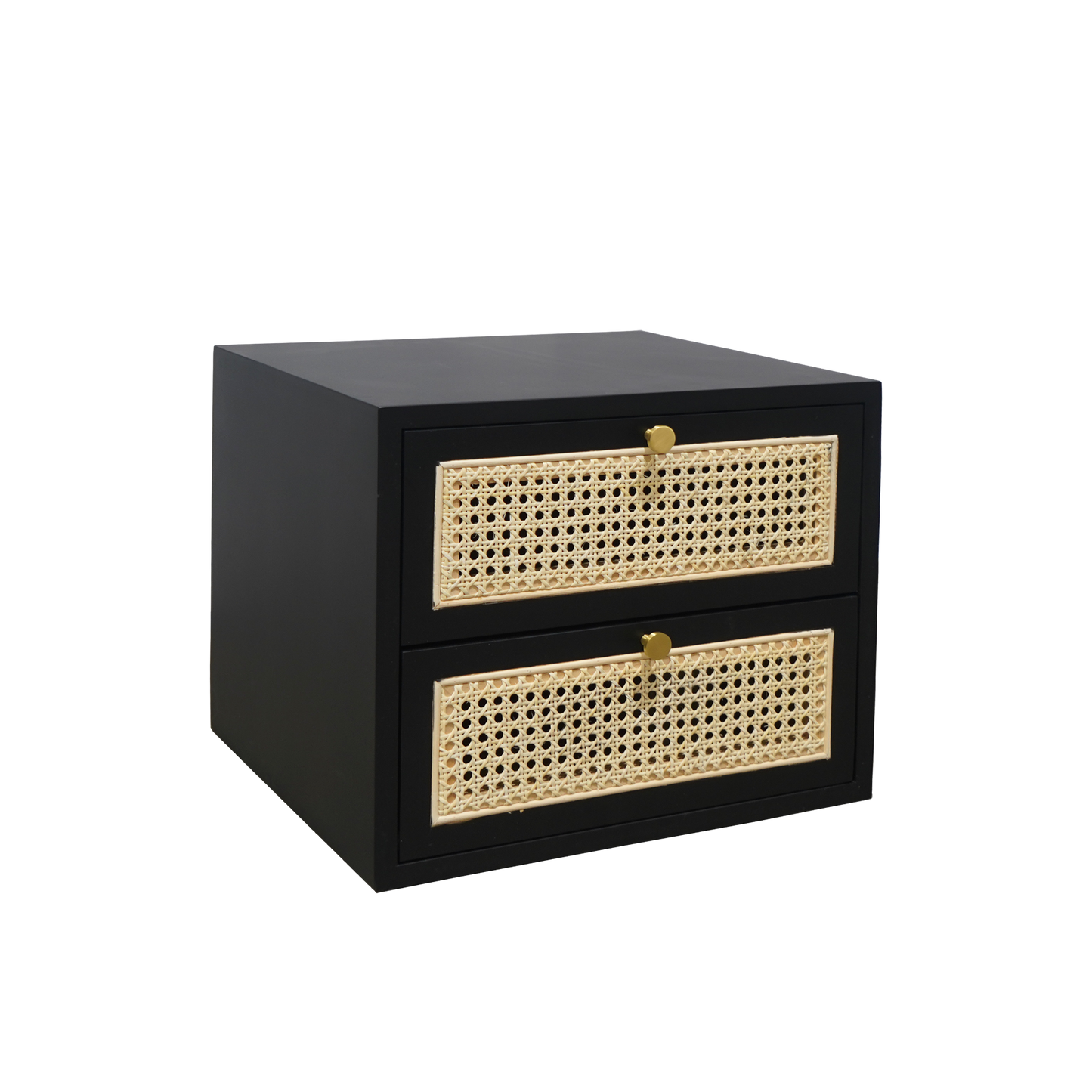 Ruban Rattan Bedside Table