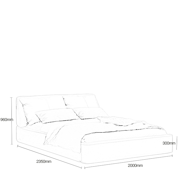 Avancé Leather Bed