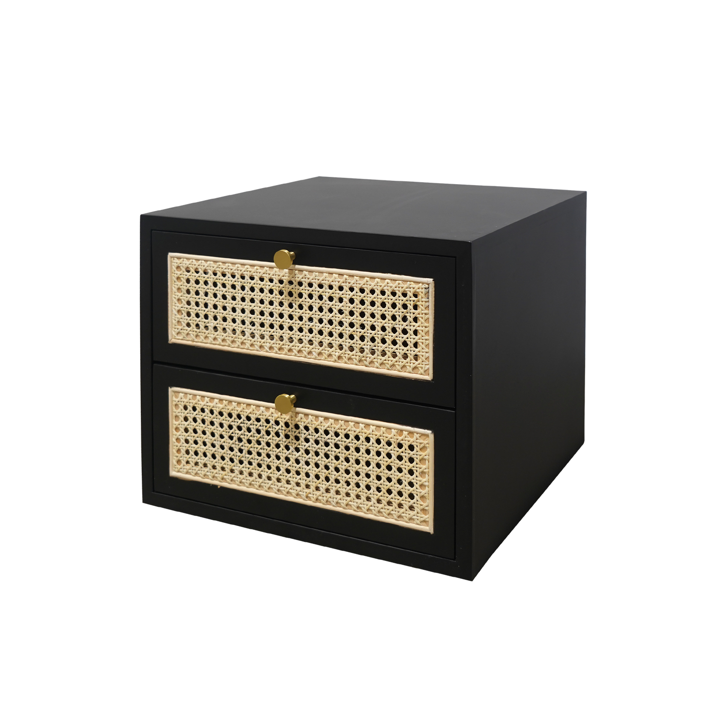 Ruban Rattan Bedside Table