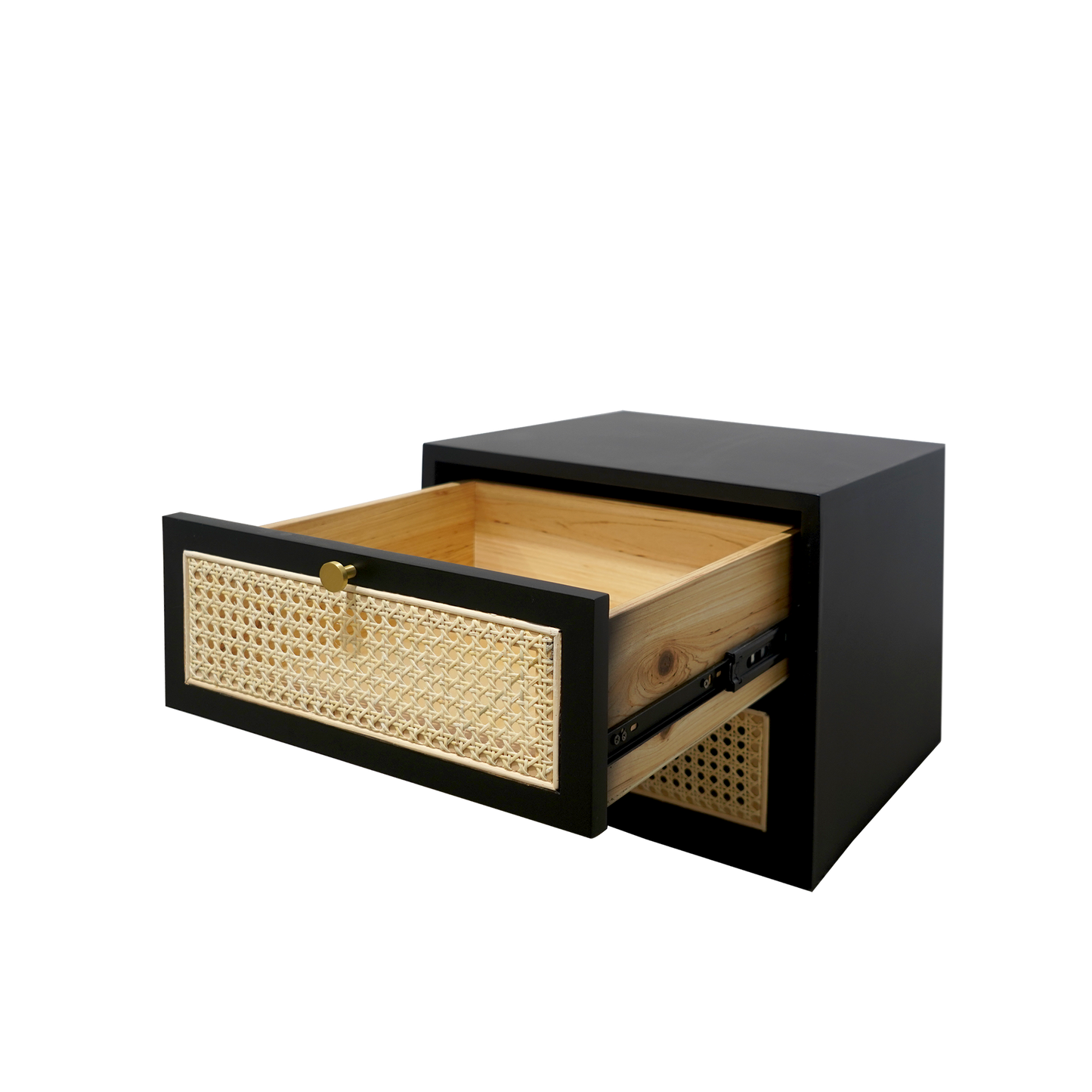 Ruban Rattan Bedside Table