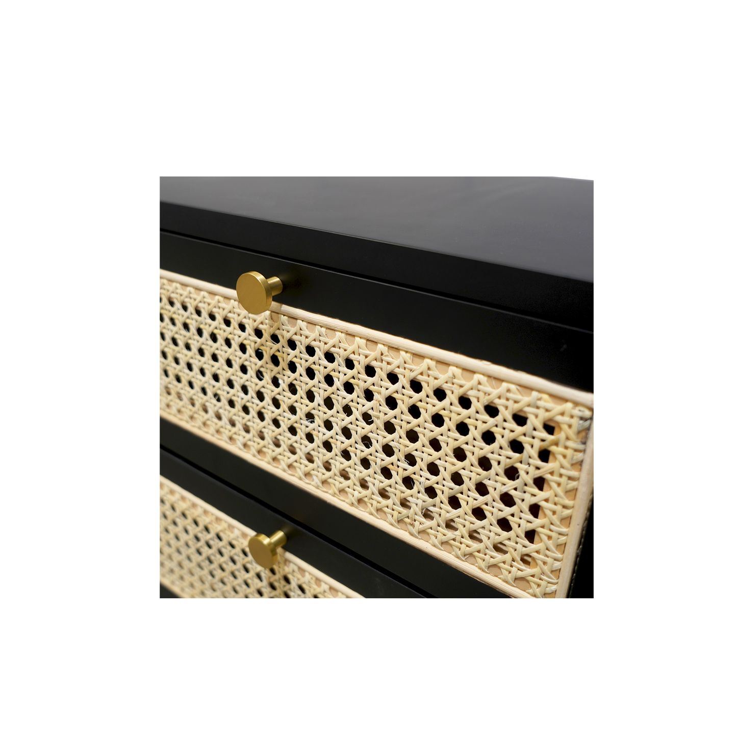 Ruban Rattan Bedside Table