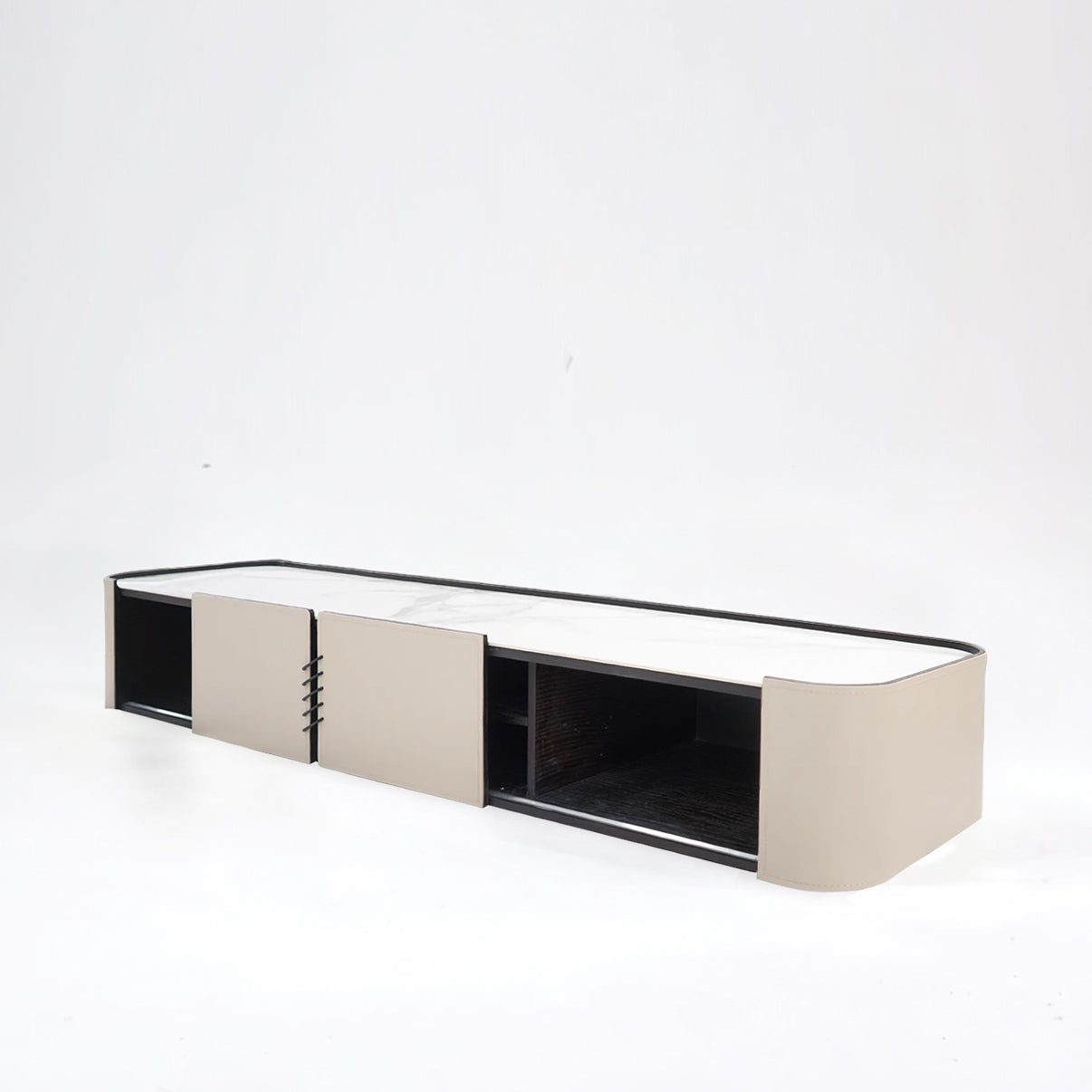 Cuir Leather TV Entertainment Unit