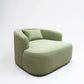 Nindot Velvet Fabric Arm Chair