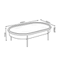 Mondo Oval Coffee Table