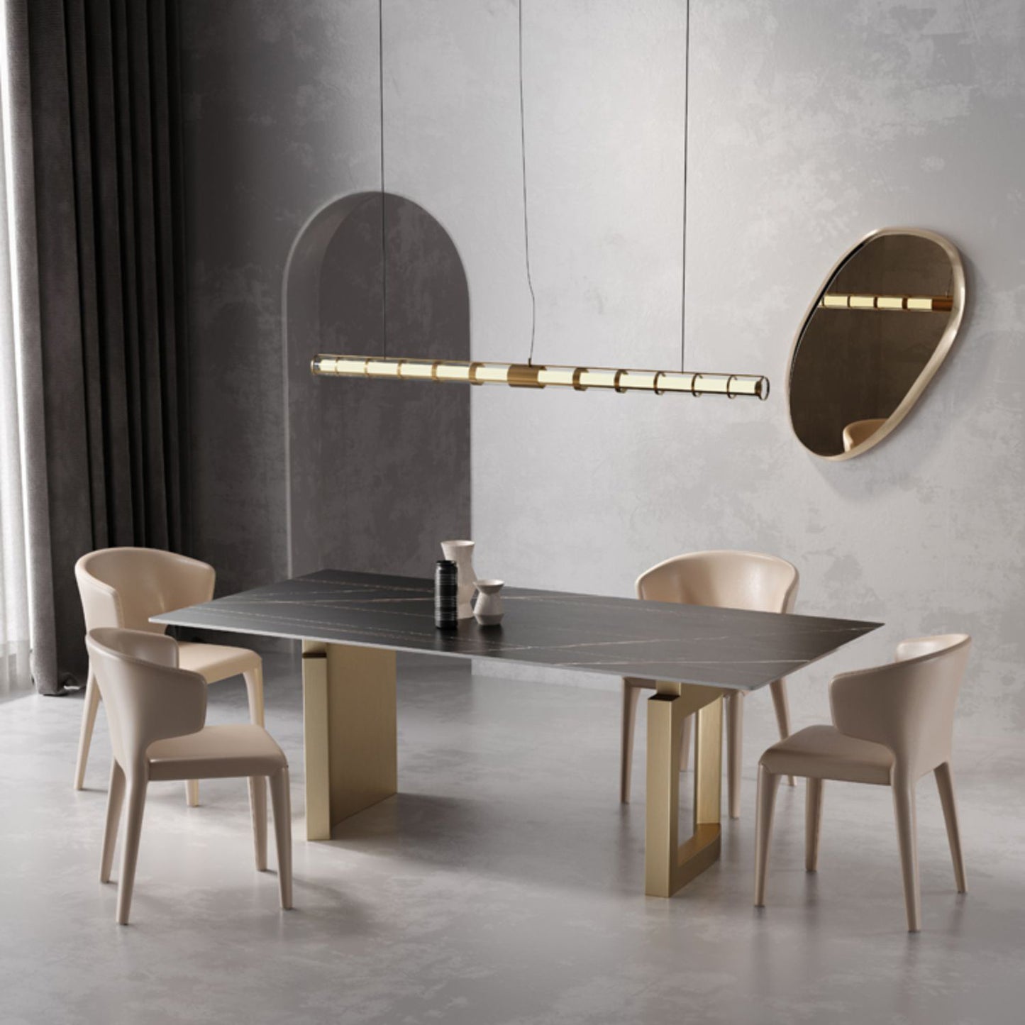 Enneigée Sintered Stone Dining Table