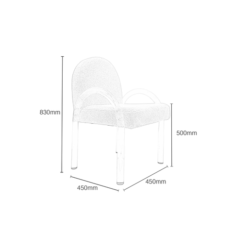 Candice Plush Acrylic Chair