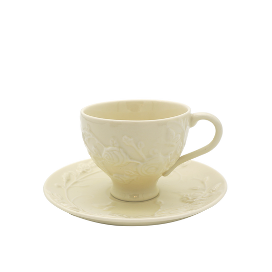 Faubourg Rose Embossed Cup and Saucer - 250ml