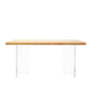 Tamo wood and Acrylic Dining Table