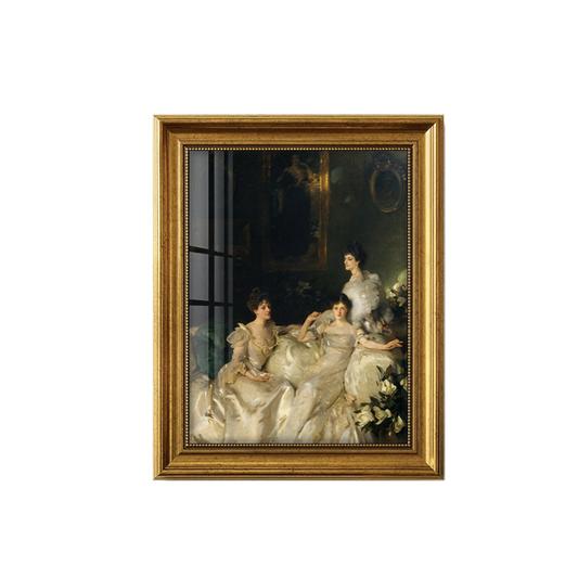 Antique "The Wyndham Sisters" Painting