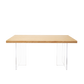 Tamo wood and Acrylic Dining Table