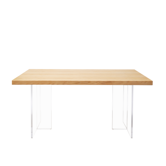 Tamo wood and Acrylic Dining Table