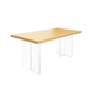 Tamo wood and Acrylic Dining Table