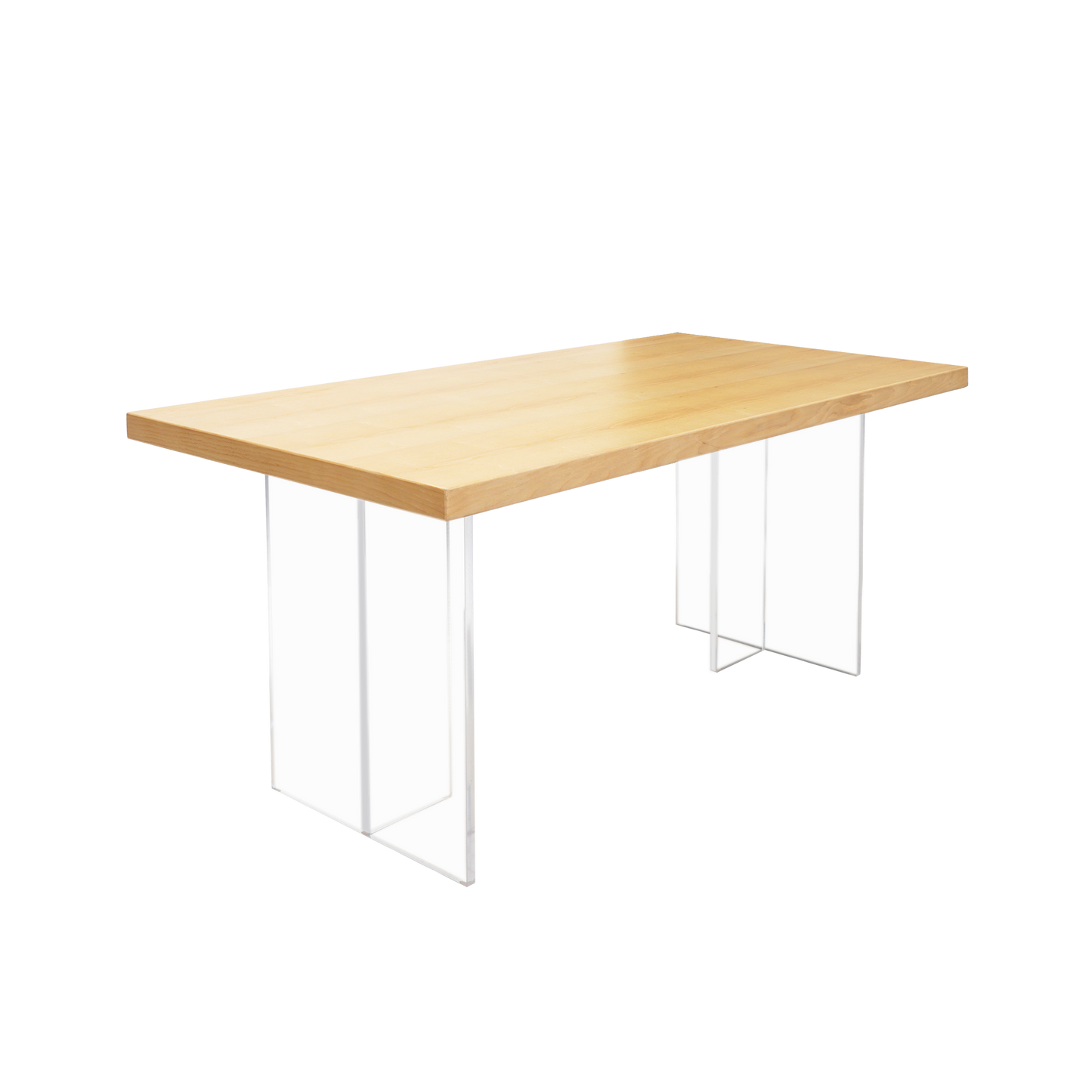 Tamo wood and Acrylic Dining Table