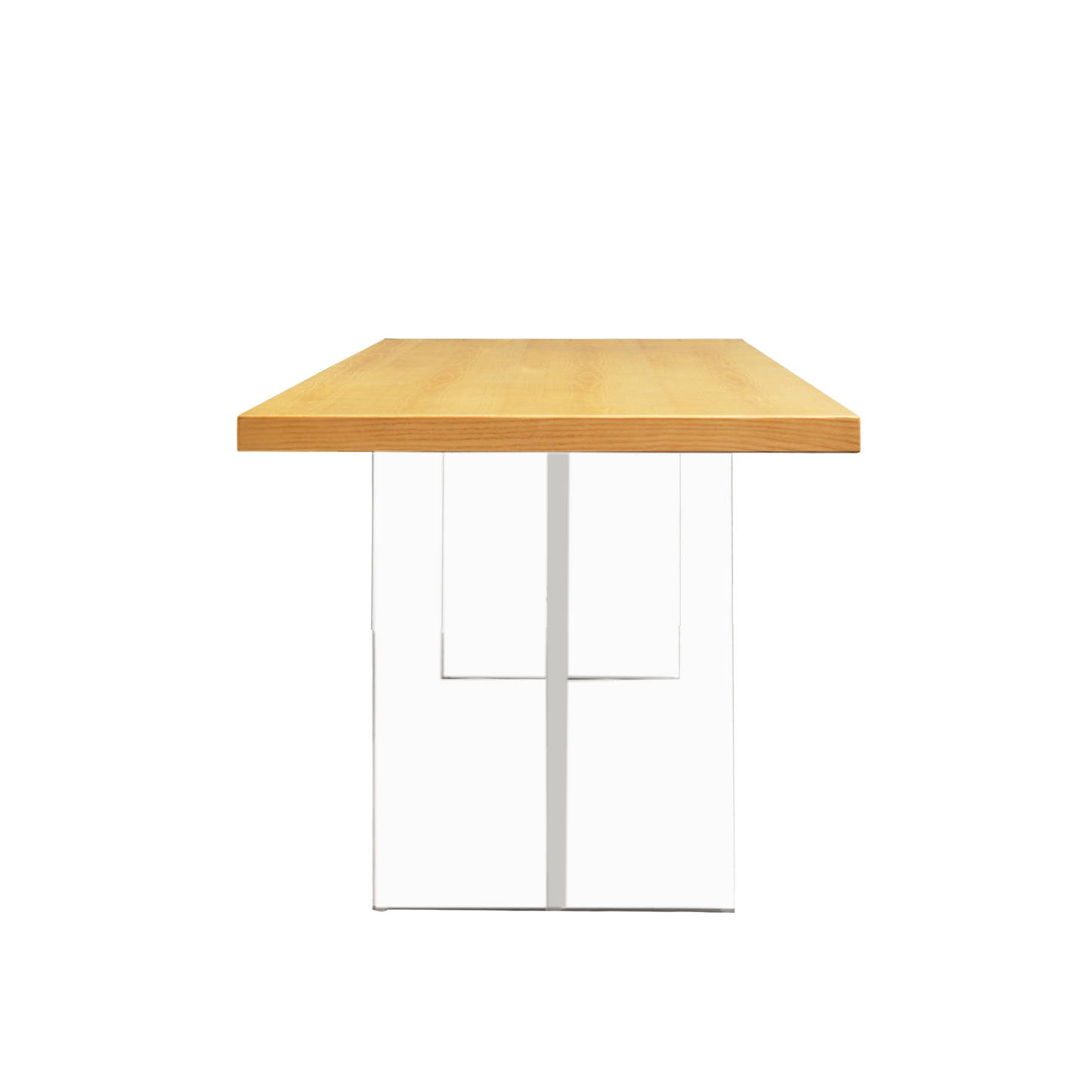 Tamo wood and Acrylic Dining Table