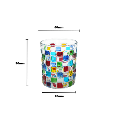 Rubik Glass Tumbler - 210ml