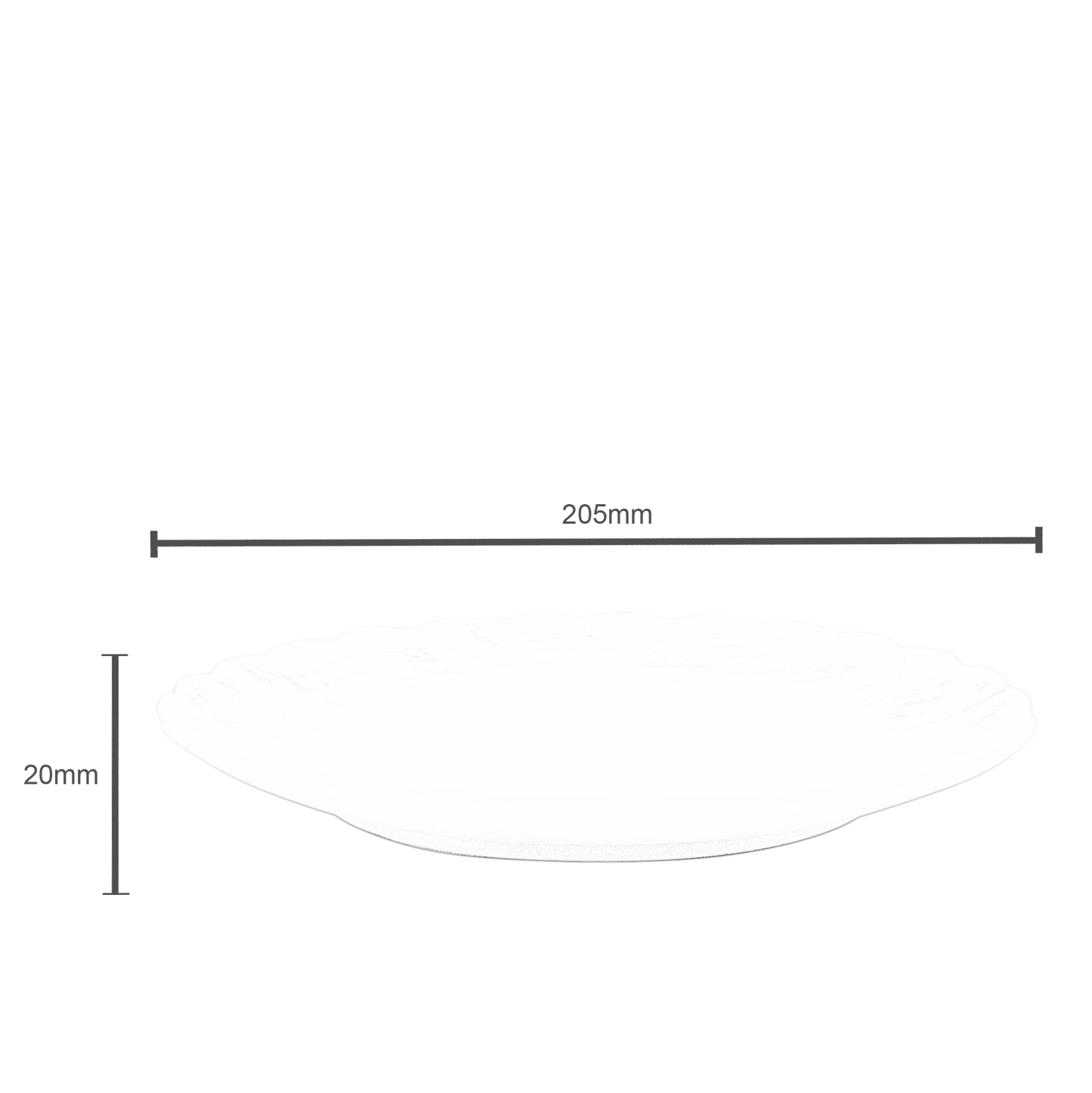 Faubourg Embossed Flat Plate