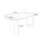 Tamo wood and Acrylic Dining Table